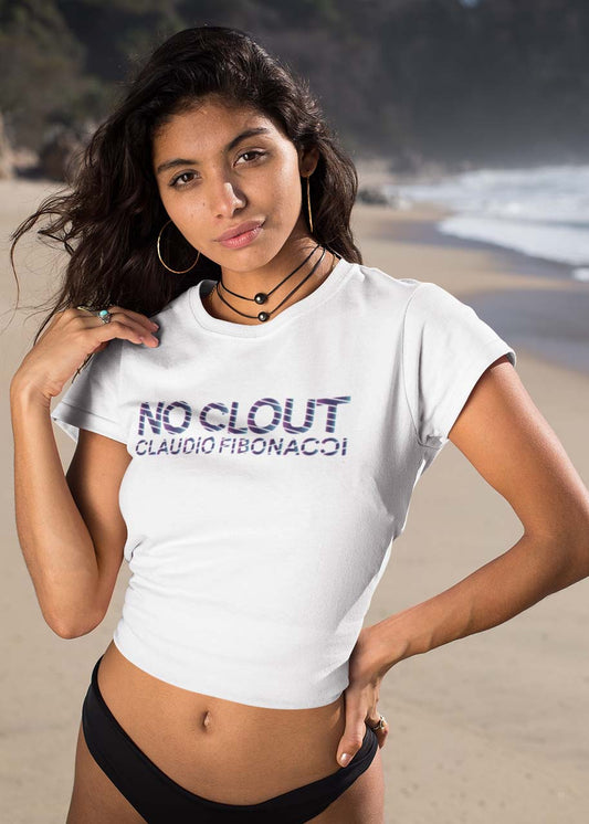 NO CLOUT Baumwoll T-Shirt Damen